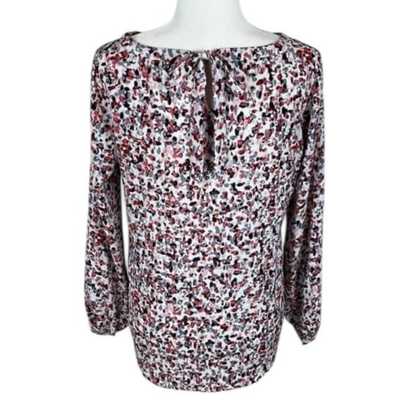 Loft Multicolored Long Sleeve Blouse Size XS - Picture 4 of 8